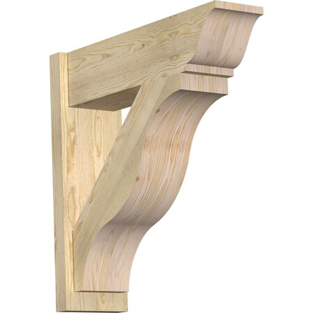 Ekena Millwork Funston Rough Sawn Traditional Outlooker, Douglas Fir, 8"W x 28"D x 28"H OUT08X28X28FST01RDF